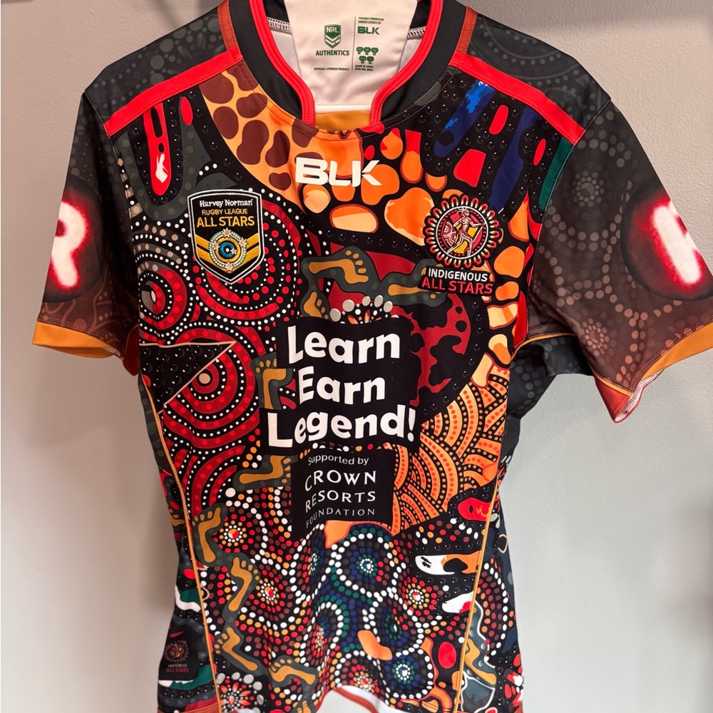 BLK NRL Indigenous All Stars Rugby League jersey (licensed/authentic)